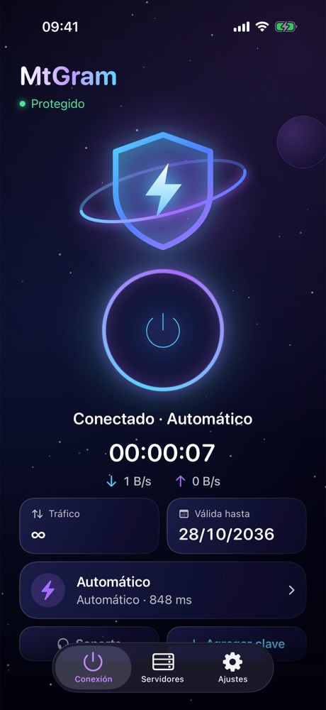 MtGram Connect, Conexión
